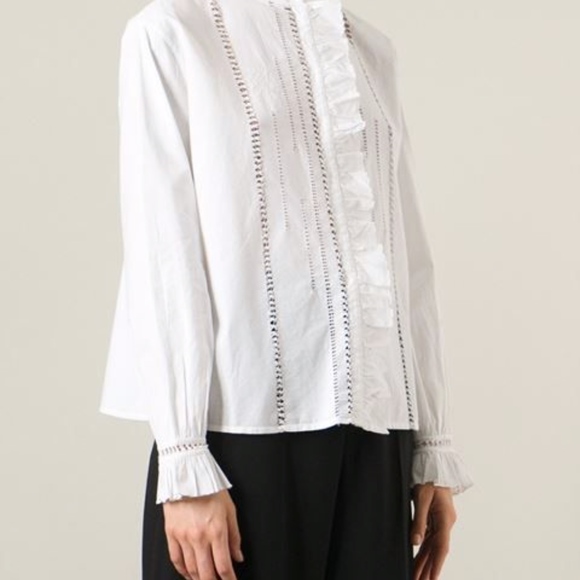 ISABEL MARANT ÉTOILE Saris Crochet-Panel Top - Picture 3 of 7